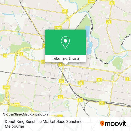 Donut King Sunshine Marketplace Sunshine map