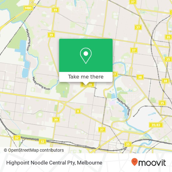 Highpoint Noodle Central Pty, 15 Wests Rd Maribyrnong VIC 3032 map
