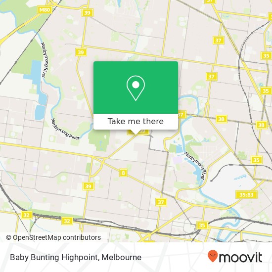 Baby Bunting Highpoint, 98-108 Hampstead Rd Maidstone VIC 3012 map