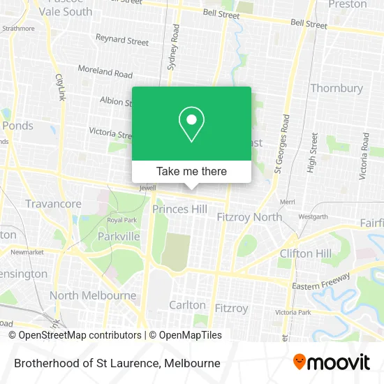 Brotherhood of St Laurence map
