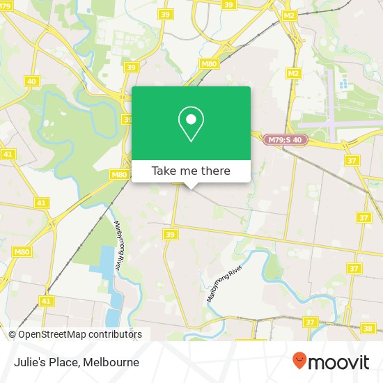 Mapa Julie's Place, McFarlane St Keilor East VIC 3033