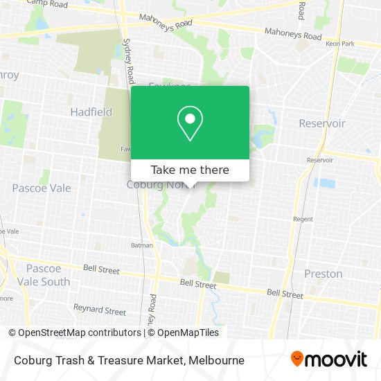 Coburg Trash & Treasure Market map