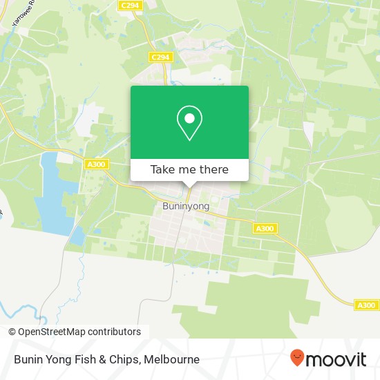 Bunin Yong Fish & Chips, Warrenheip St Buninyong VIC 3357 map