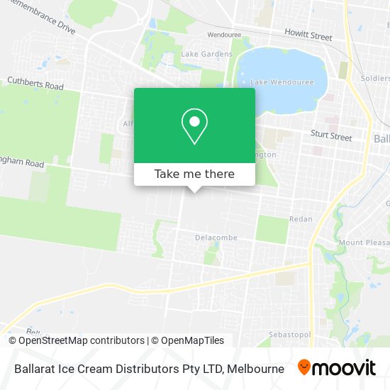 Ballarat Ice Cream Distributors Pty LTD map