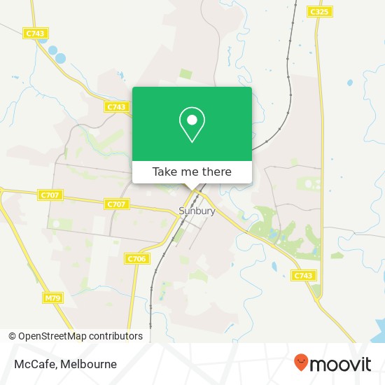 Mapa McCafe, 7 Horne St Sunbury VIC 3429