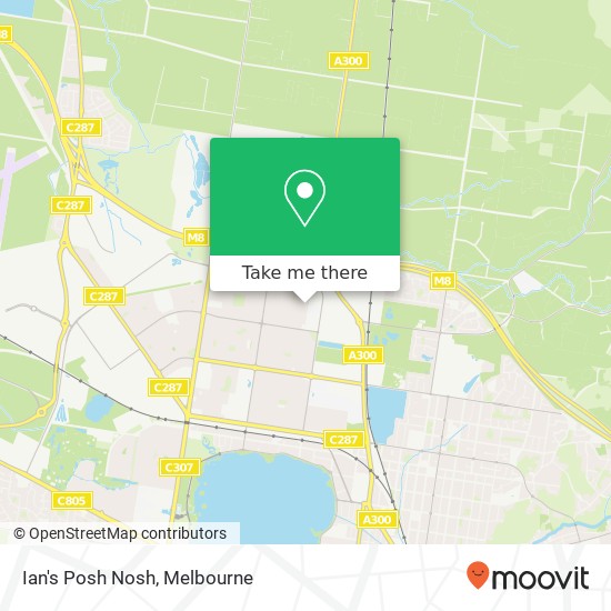 Mapa Ian's Posh Nosh, 80 Grandview Grv Wendouree VIC 3355