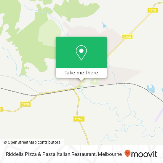 Riddells Pizza & Pasta Italian Restaurant, Main Rd Riddells Creek VIC 3431 map