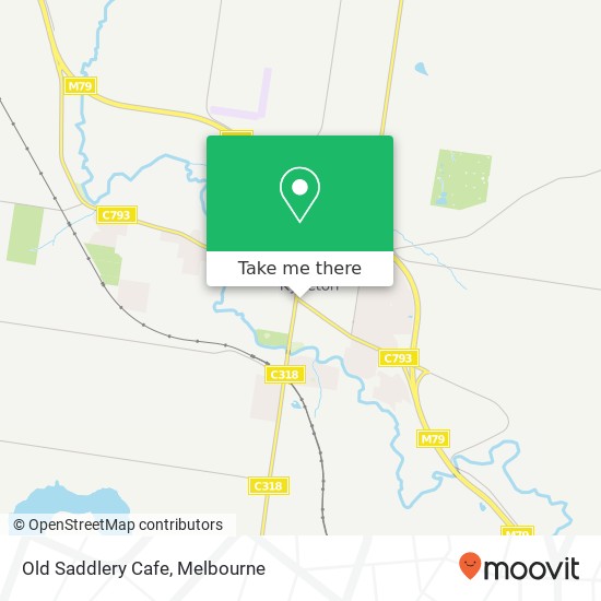 Mapa Old Saddlery Cafe, 15 High St Kyneton VIC 3444