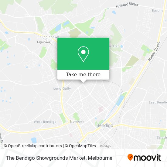 The Bendigo Showgrounds Market map