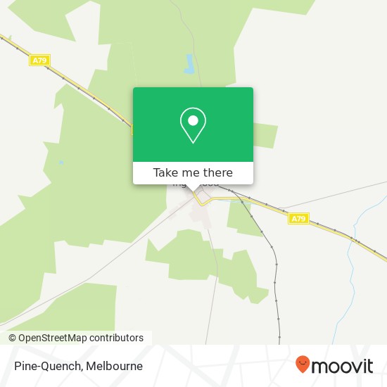 Mapa Pine-Quench, Brooke St Inglewood VIC 3517