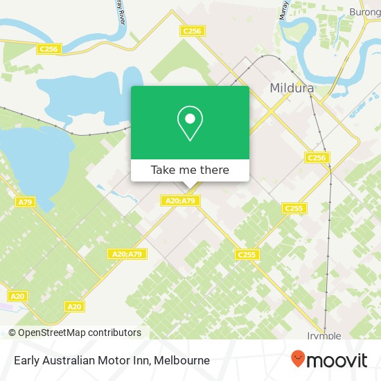 Mapa Early Australian Motor Inn, 453 Deakin Ave Mildura VIC 3500