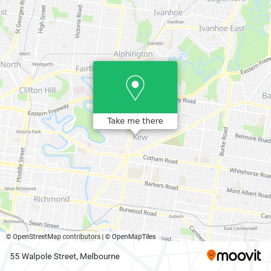 55 Walpole Street map