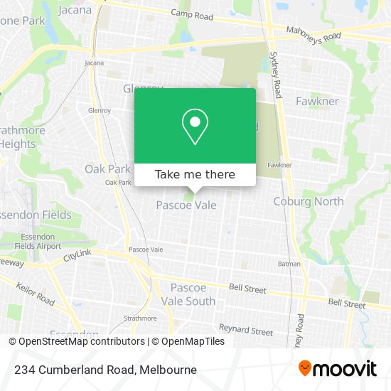 234 Cumberland Road map