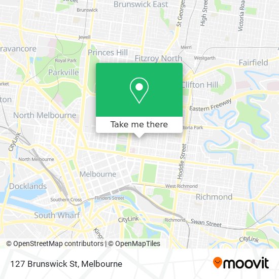 Mapa 127 Brunswick St