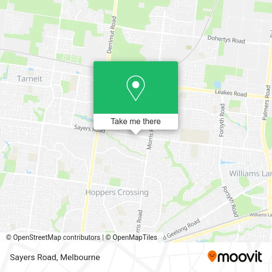 Sayers Road map
