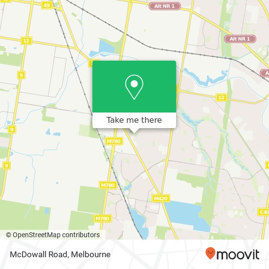 Mapa McDowall Road