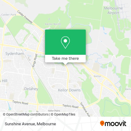 Sunshine Avenue map