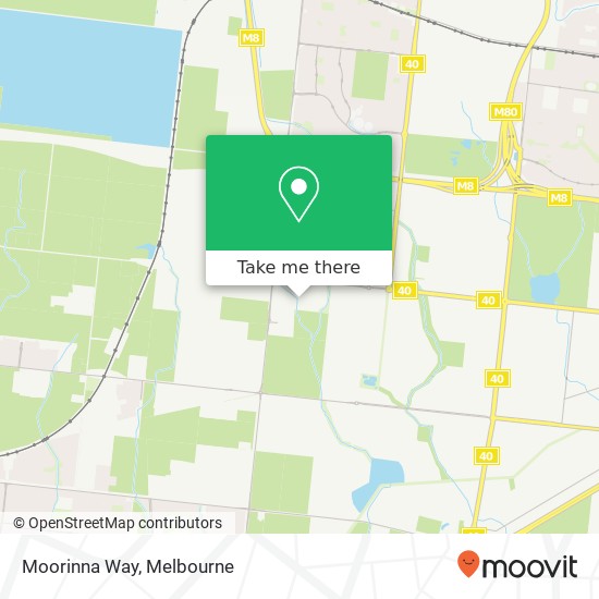 Moorinna Way map