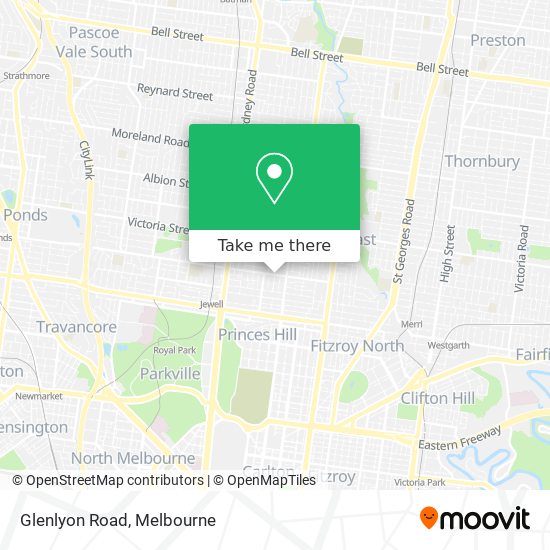 Glenlyon Road map