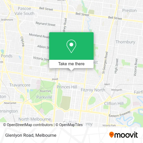 Glenlyon Road map