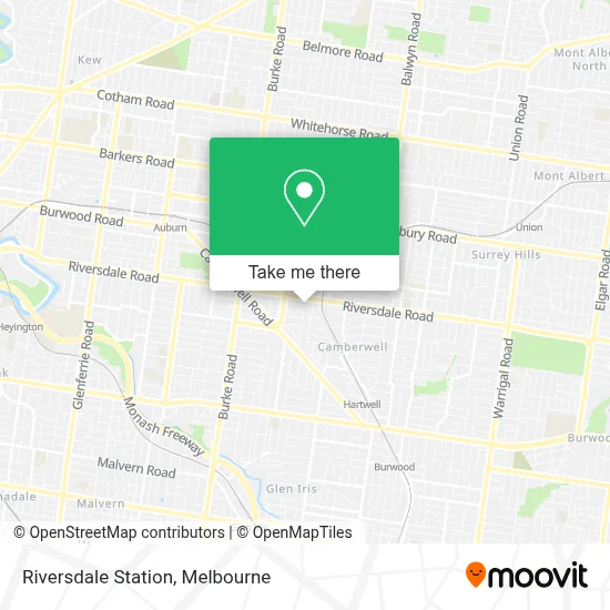 Mapa Riversdale Station