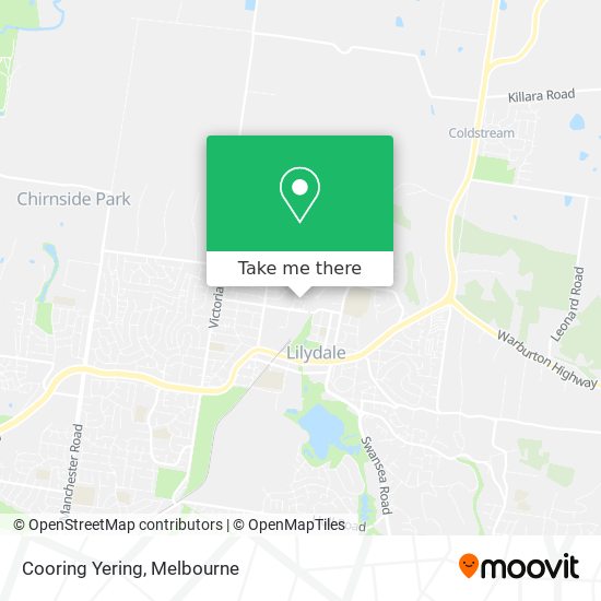 Cooring Yering map