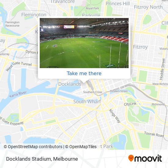 Docklands Stadium map