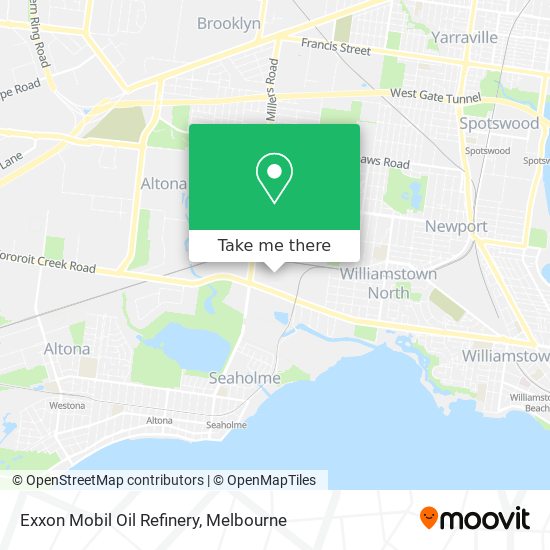 Exxon Mobil Oil Refinery map