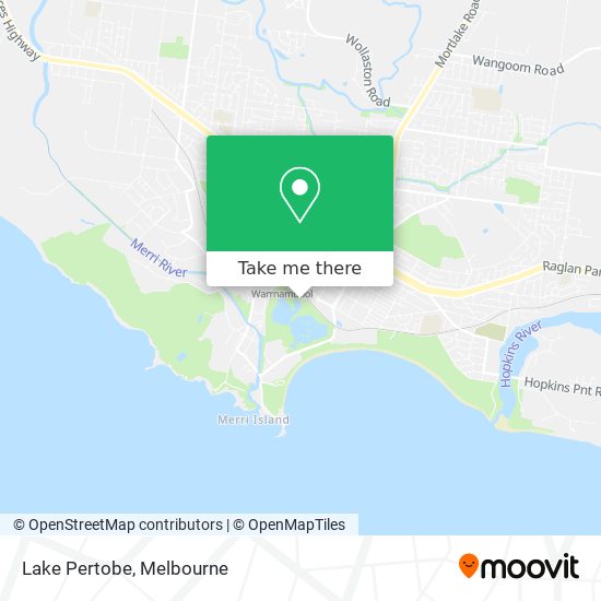 Lake Pertobe map
