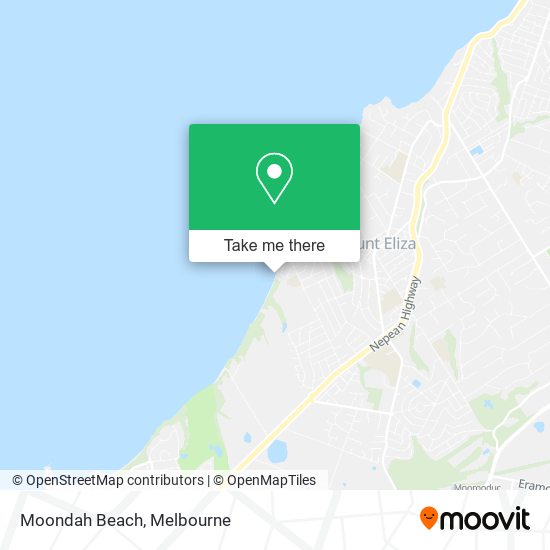 Moondah Beach map