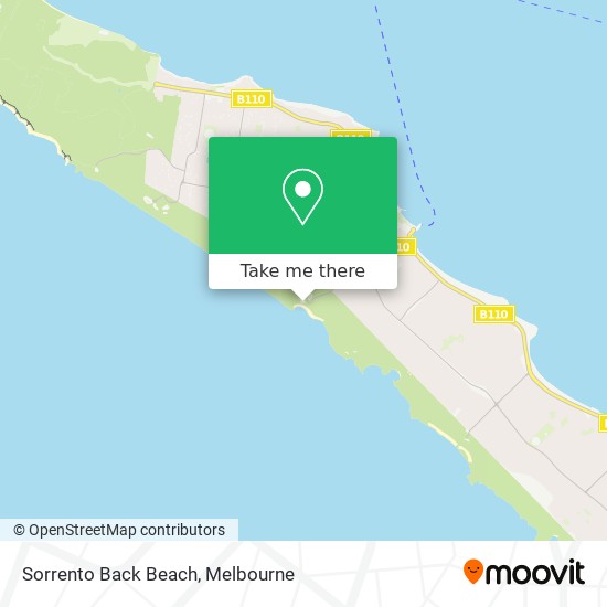 Sorrento Back Beach map