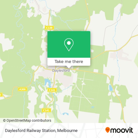 Daylesford Railway Station map