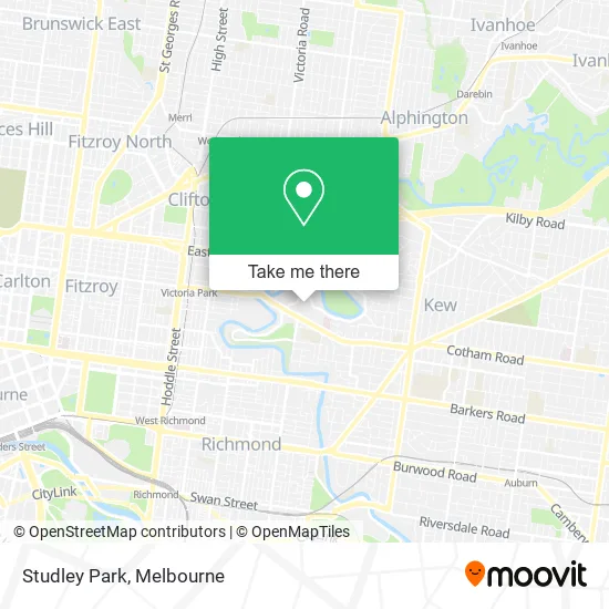 Studley Park map