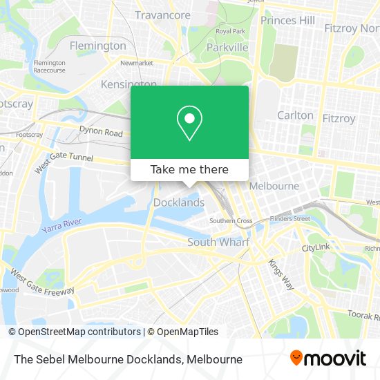 The Sebel Melbourne Docklands map