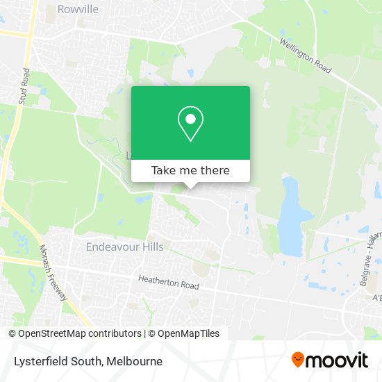 Lysterfield South map