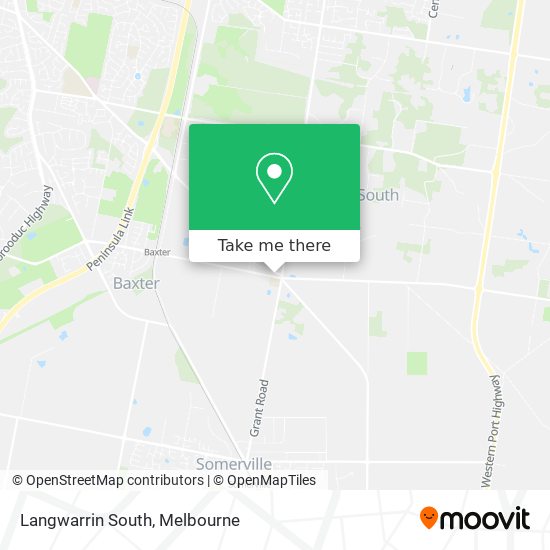 Mapa Langwarrin South