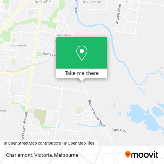Charlemont, Victoria map