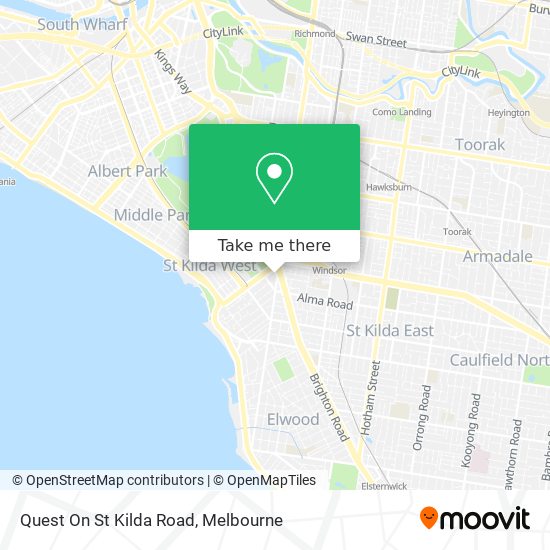 Quest On St Kilda Road map