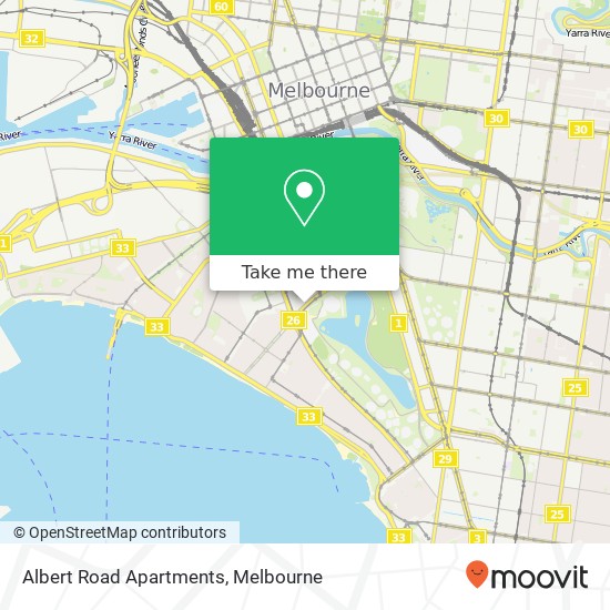 Albert Road Apartments map