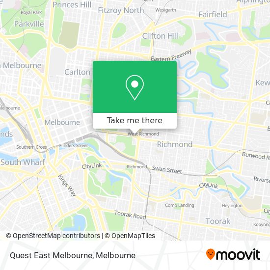 Quest East Melbourne map