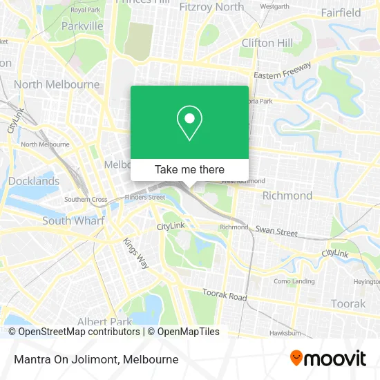 Mantra On Jolimont map