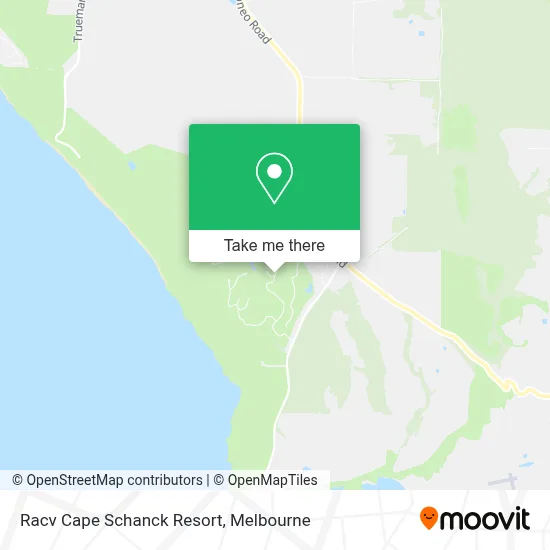 Mapa Racv Cape Schanck Resort