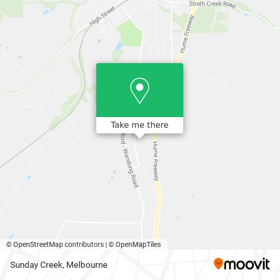 Sunday Creek map