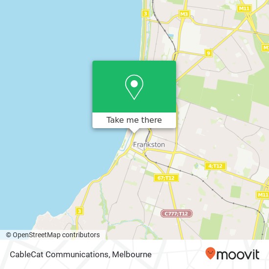 Mapa CableCat Communications