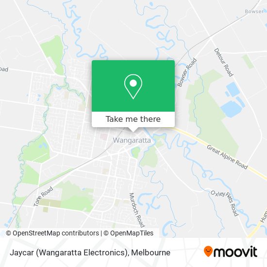 Jaycar (Wangaratta Electronics) map