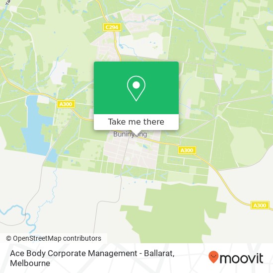 Ace Body Corporate Management - Ballarat map