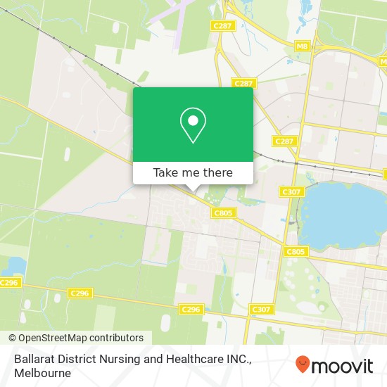 Ballarat District Nursing and Healthcare INC. map