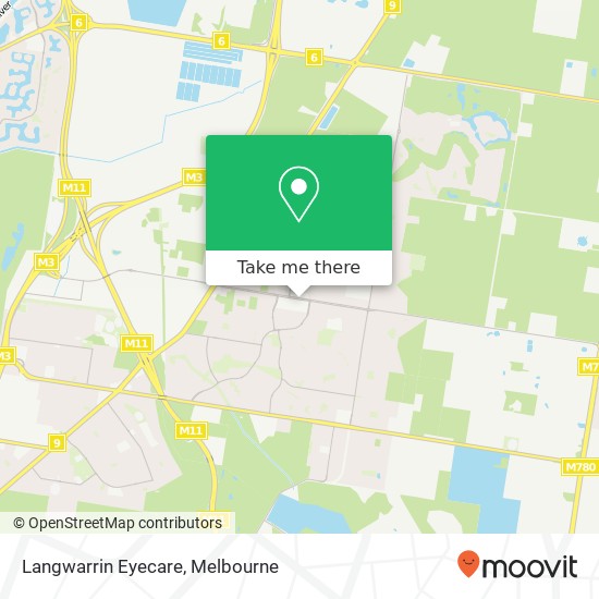 Mapa Langwarrin Eyecare