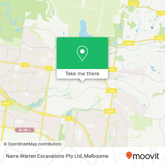 Narre Warren Excavations Pty Ltd map