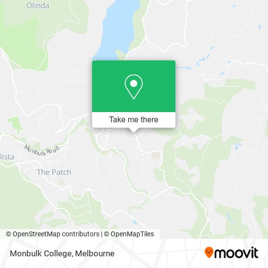 Mapa Monbulk College